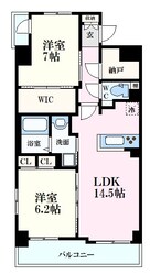 フラッツ庚午の物件間取画像